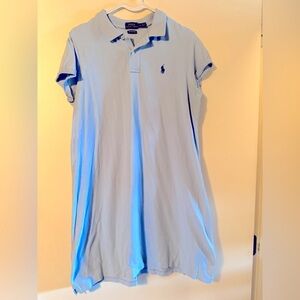 Ralph Lauren Women’s Sky Blue Polo Shirt Dress